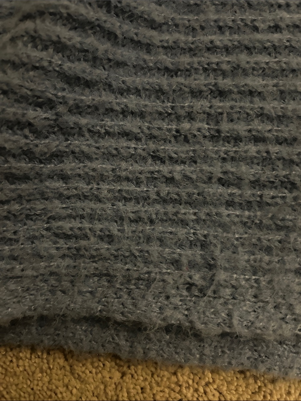 Horizontal ribbed blue sweater great condition